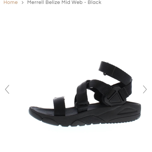 Merrell. Belize sandal. Worn once. Black. Size 9. - Picture 2 of 7